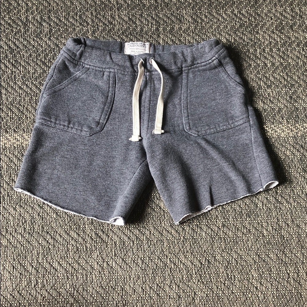 Old Navy Charcoal Drawstring Knit Shorts